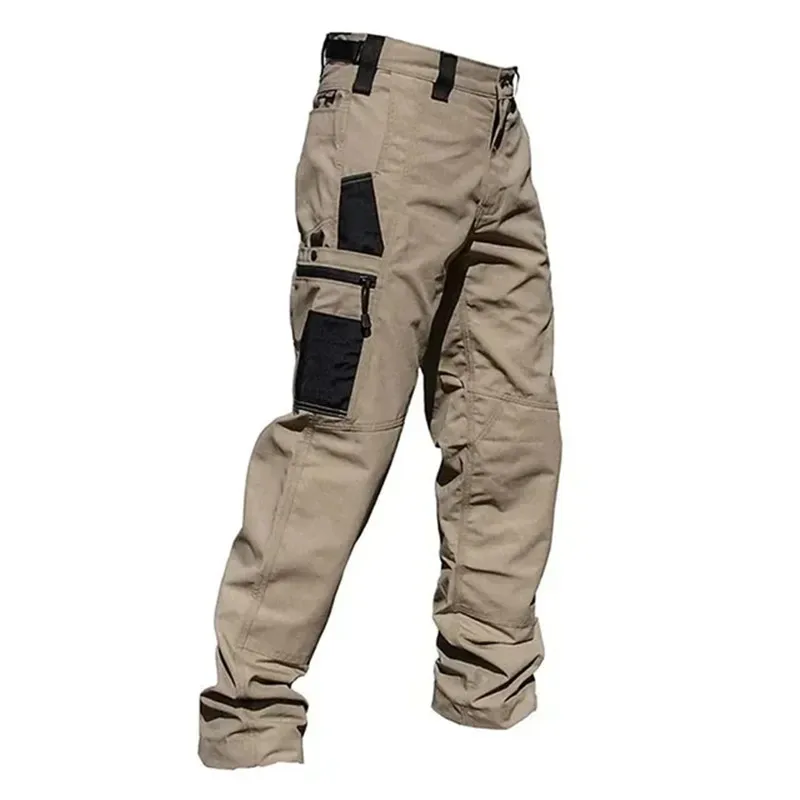 Pantalon de travail droit multi-poches pour hommes, jogging extérieur, vêtements décontractés, printemps, automne