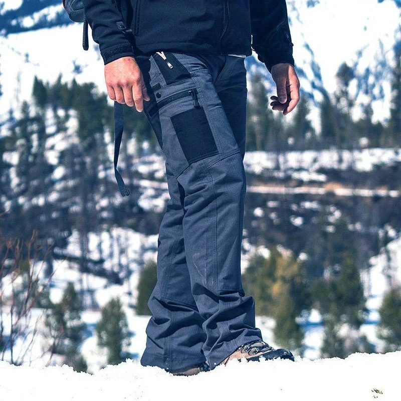 Pantalon de travail droit multi-poches pour hommes, jogging extérieur, vêtements décontractés, printemps, automne