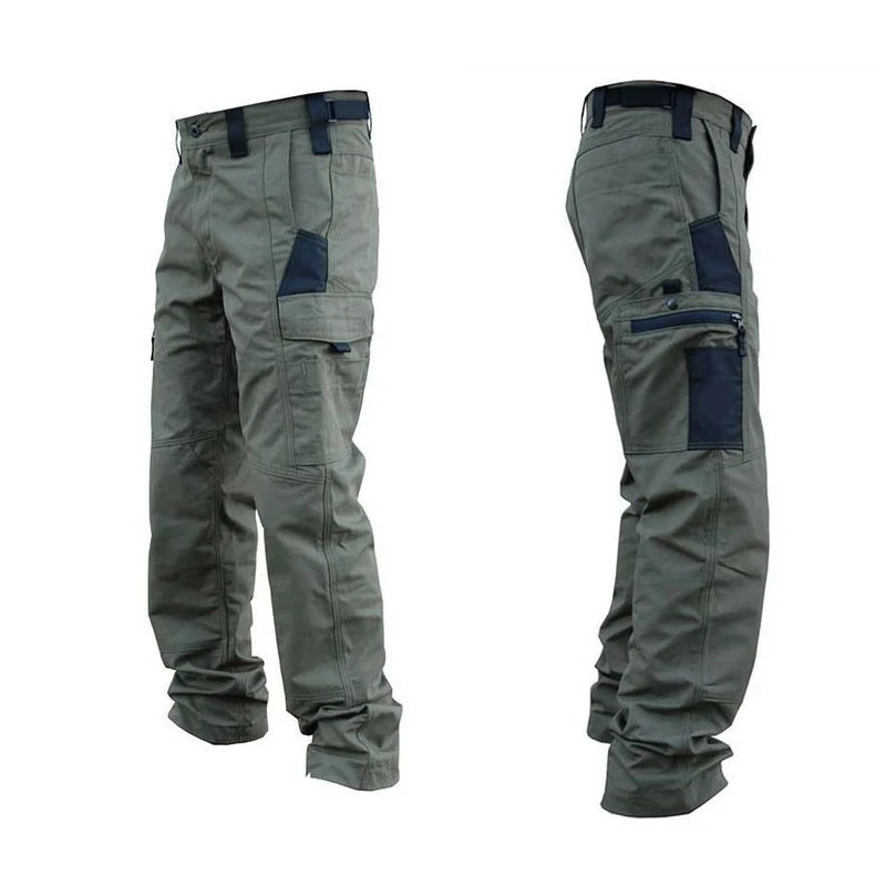 Pantalon de travail droit multi-poches pour hommes, jogging extérieur, vêtements décontractés, printemps, automne