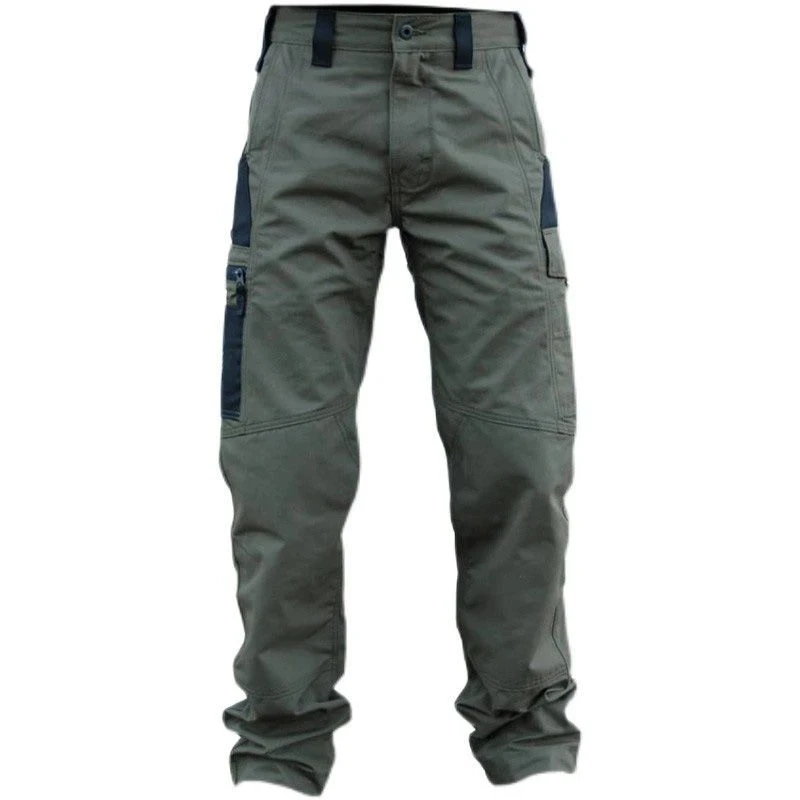 Pantalon de travail droit multi-poches pour hommes, jogging extérieur, vêtements décontractés, printemps, automne