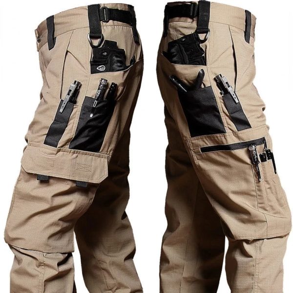 Pantalon de travail droit multi-poches pour hommes, jogging extérieur, vêtements décontractés, printemps, automne – Image 5