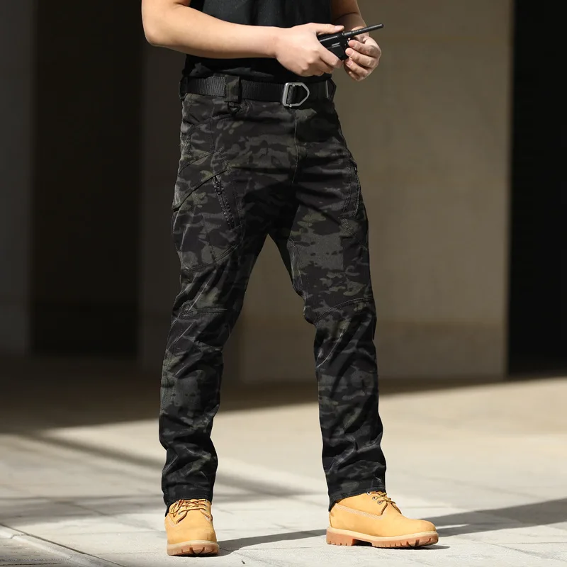 Pantalon cargo décontracté imperméable pour hommes, Dulpants militaires de la ville, Swat Skip, FjMen de l'armée, de nombreuses poches, vêtements à degrés, 5XL, nouveau