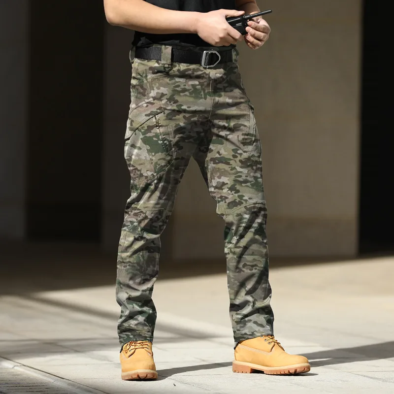 Pantalon cargo décontracté imperméable pour hommes, Dulpants militaires de la ville, Swat Skip, FjMen de l'armée, de nombreuses poches, vêtements à degrés, 5XL, nouveau