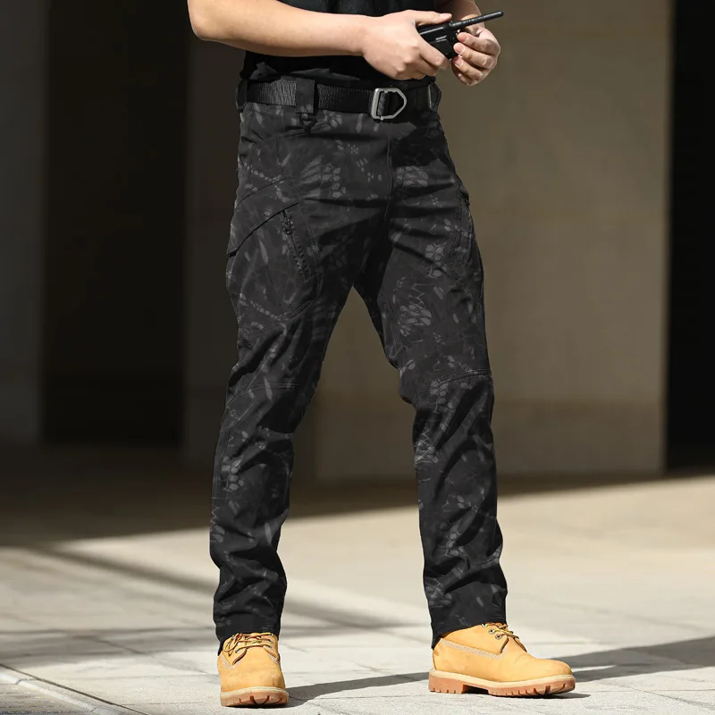 Pantalon cargo décontracté imperméable pour hommes, Dulpants militaires de la ville, Swat Skip, FjMen de l'armée, de nombreuses poches, vêtements à degrés, 5XL, nouveau