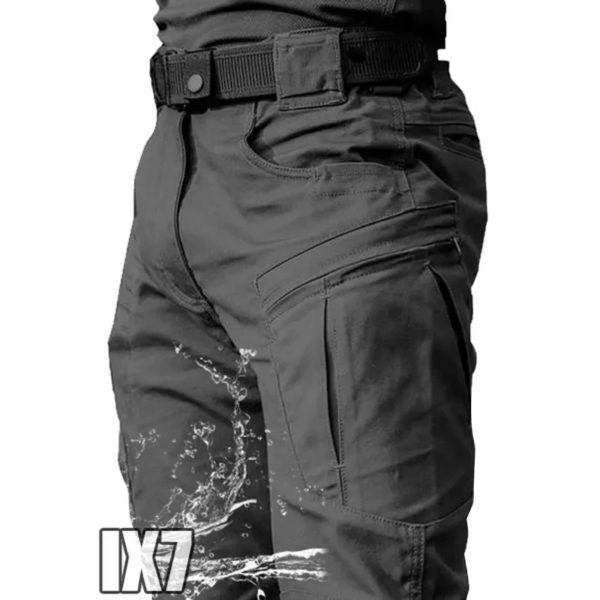 Pantalon cargo imperméable pour homme, jogging militaire masculin, pantalon élastique à poches multiples, grande taille, FjOutdoor