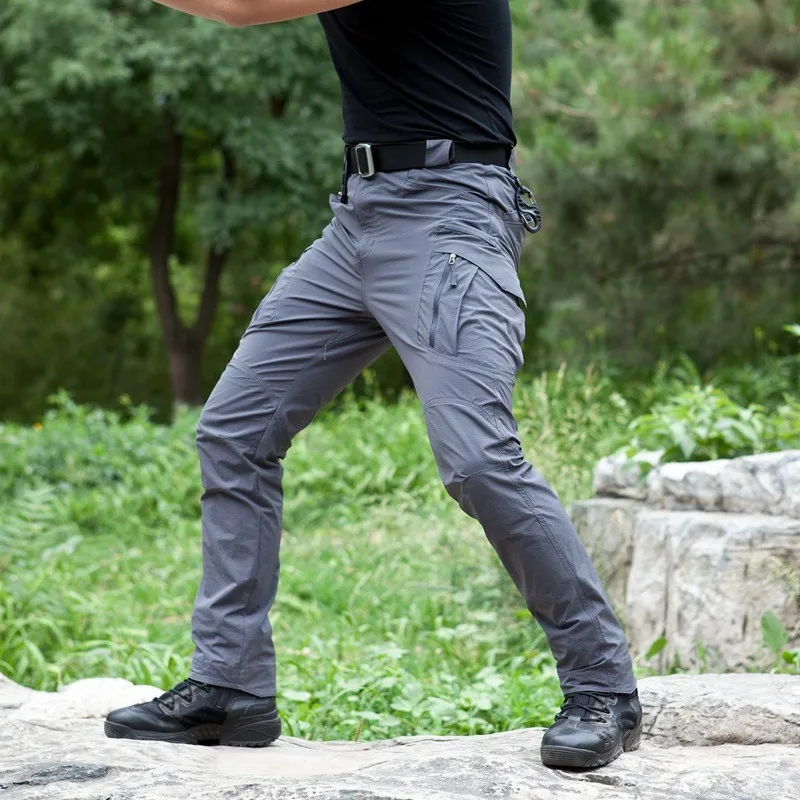 DulTrack-Pantalon militaire pour homme, respirant et imperméable, pour camping, pêche, randonnée et entraînement