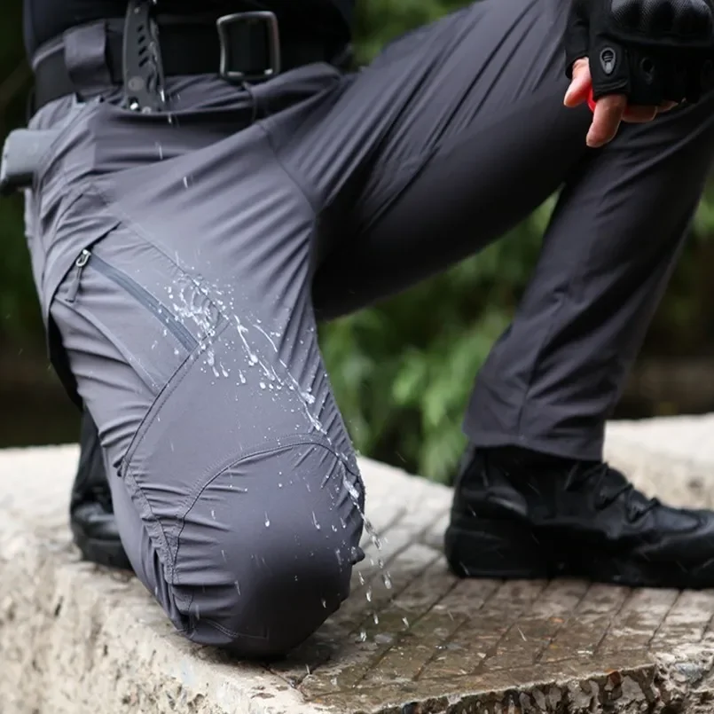 DulTrack-Pantalon militaire pour homme, respirant et imperméable, pour camping, pêche, randonnée et entraînement