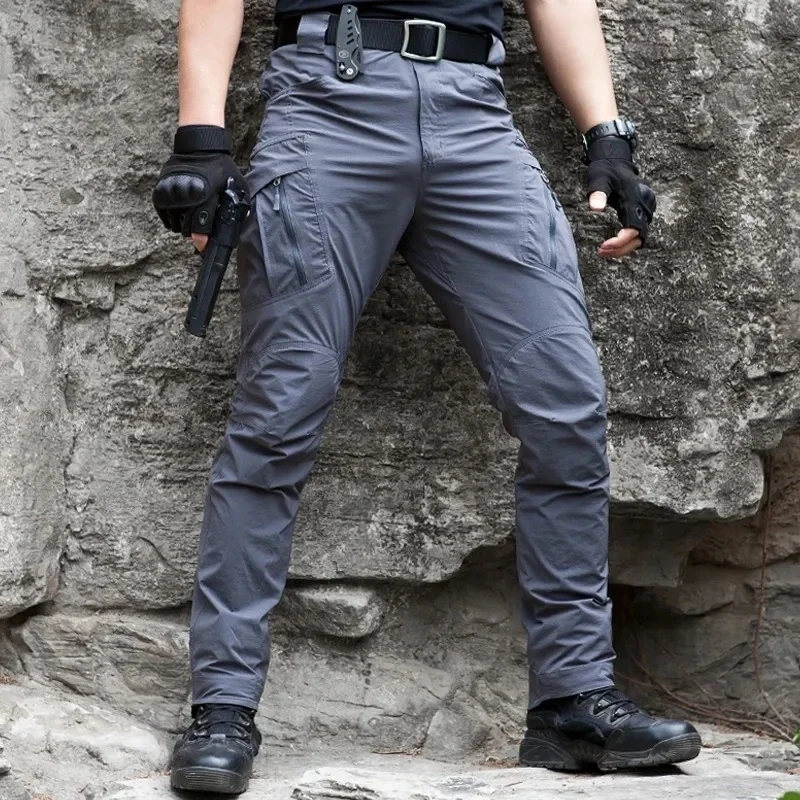 DulTrack-Pantalon militaire pour homme, respirant et imperméable, pour camping, pêche, randonnée et entraînement