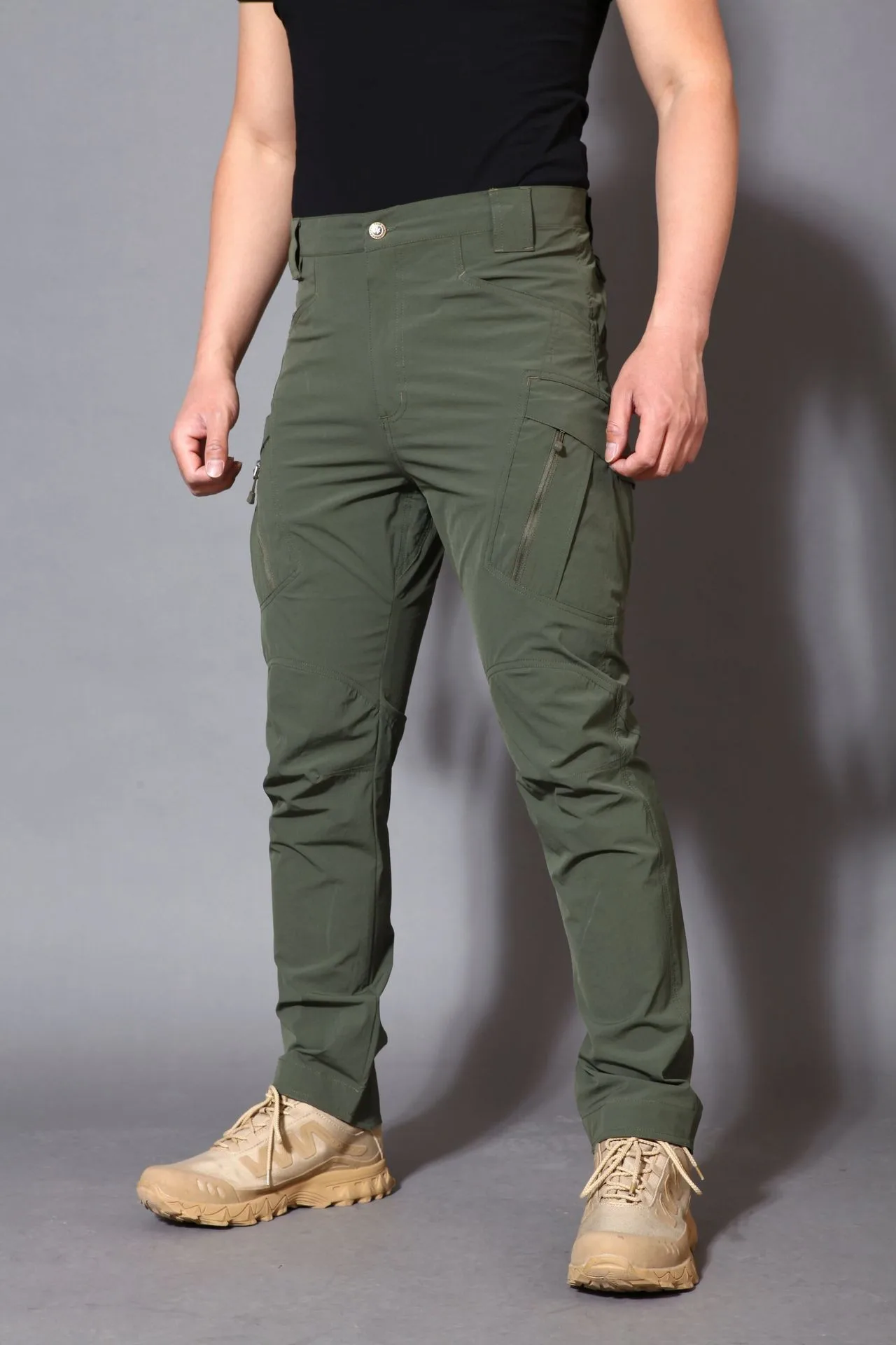 DulTrack-Pantalon militaire pour homme, respirant et imperméable, pour camping, pêche, randonnée et entraînement