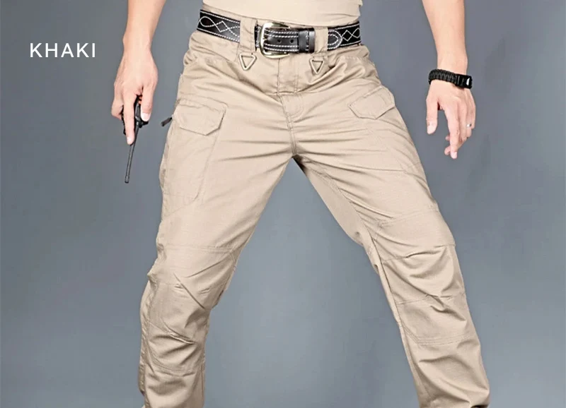 Pantalon DulCargo pour Homme, Décontracté, observateur, vaccage Rapide, Multi-Poches, Imperméable, Randonnée en Plein Air, Été