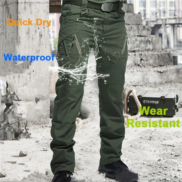 Pantalon DulCargo pour Homme, Décontracté, observateur, vaccage Rapide, Multi-Poches, Imperméable, Randonnée en Plein Air, Été – Image 2