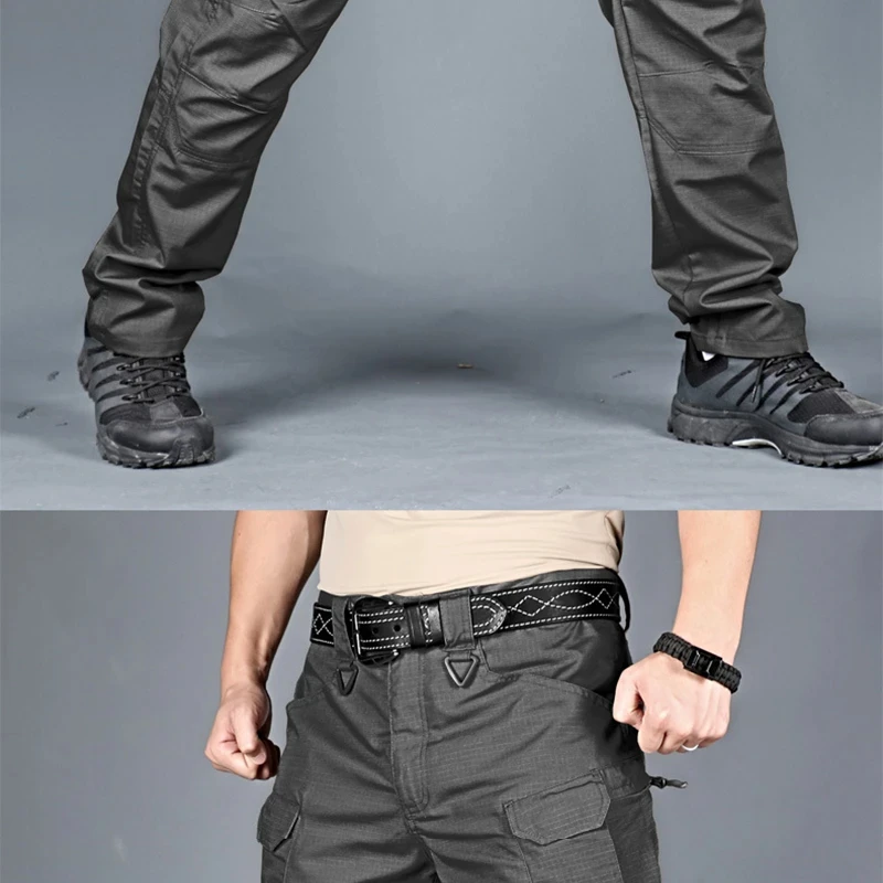 Pantalon DulCargo pour Homme, Décontracté, observateur, vaccage Rapide, Multi-Poches, Imperméable, Randonnée en Plein Air, Été