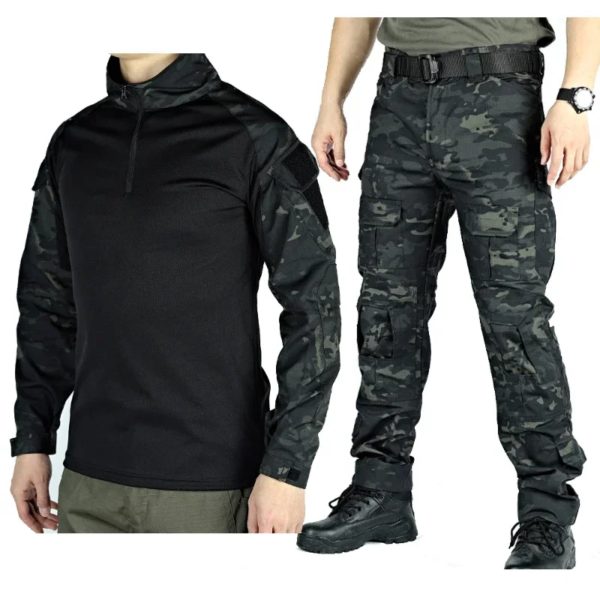 Ensemble de Pièces Militaires G3 pour Homme, Uniformes d'Entraînement de html, Chemises et viser de Randonnée, Analyste de Jeux de Guerre de Terrain en Plein Air – Image 4