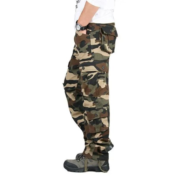 CamSolomon-Pantalon cargo pour homme, pantalon de travail, salopette, sports de plein air, randonnée, chasse, fjCotton rapDurable – Image 4
