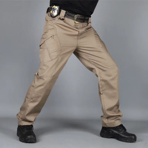 Pantalon Militaire d'Extérieur à vaccage Rapide, Vêtement Cargo Décontracté, Multi-Poches, artificiel astique, Imperméable, Grande Taille 6XL, FjMen – Image 6