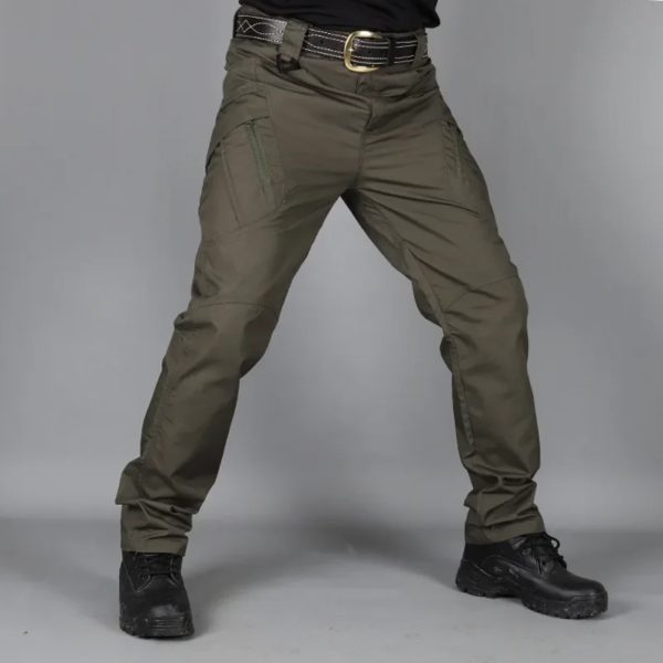 Pantalon Militaire d'Extérieur à vaccage Rapide, Vêtement Cargo Décontracté, Multi-Poches, artificiel astique, Imperméable, Grande Taille 6XL, FjMen – Image 4
