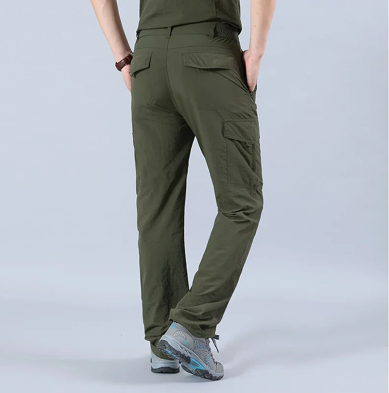 Pantalon Militaire d'Extérieur à vaccage Rapide, Vêtement Cargo Décontracté, Multi-Poches, artificiel astique, Imperméable, Grande Taille 6XL, FjMen