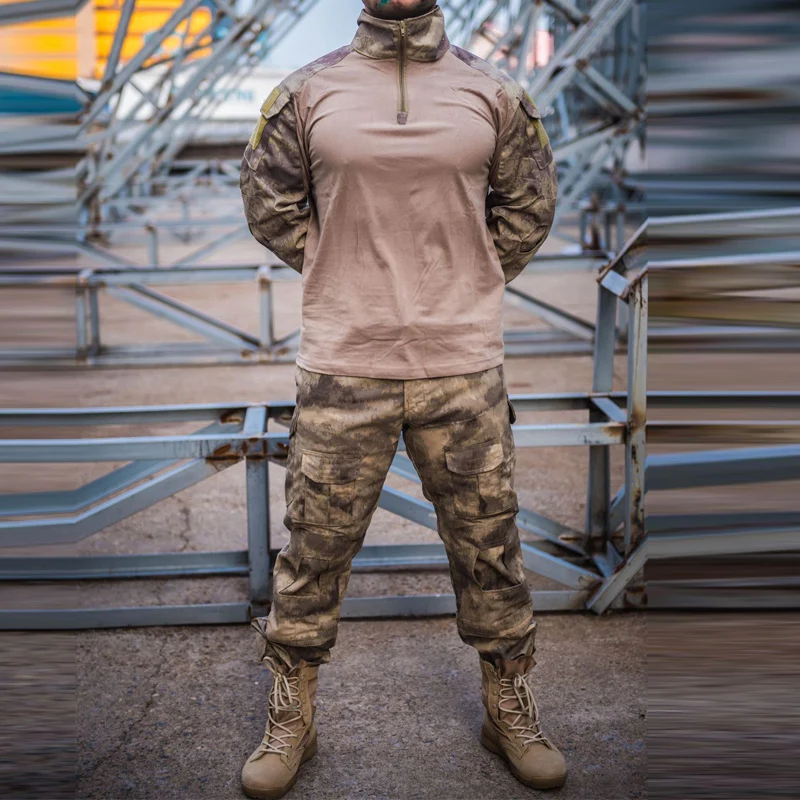 Chemise et pantalon de sniper imbibés de mousse pour hommes, chemise de sniper, uniforme militaire américain, olympiques d'extérieur camouflage de l'armée Chemise et pantalon de sniper imbibés de mousse pour hommes, chemise de sniper, uniforme militaire américain, olympiques d'extérieur camouflage de l'armée