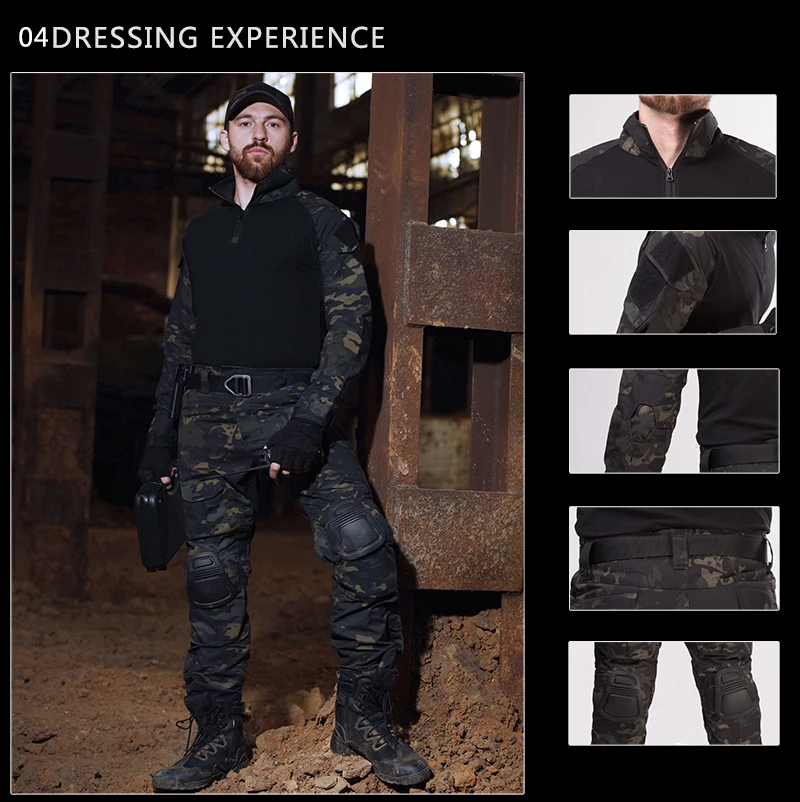 Chemise et pantalon de sniper imbibés de mousse pour hommes, chemise de sniper, uniforme militaire américain, olympiques d'extérieur camouflage de l'armée Chemise et pantalon de sniper imbibés de mousse pour hommes, chemise de sniper, uniforme militaire américain, olympiques d'extérieur camouflage de l'armée