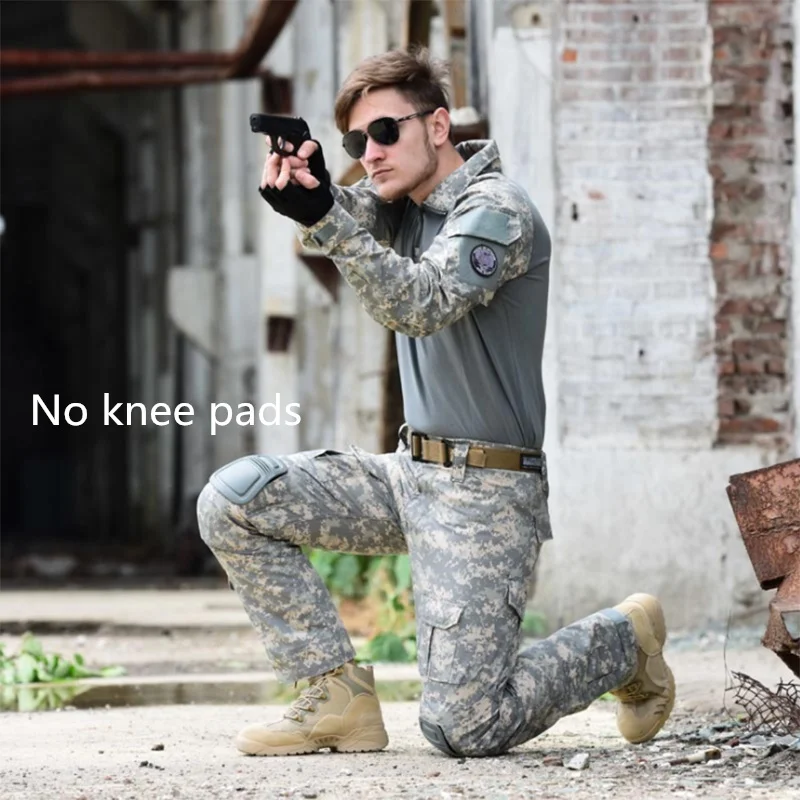 Chemise et pantalon de sniper imbibés de mousse pour hommes, chemise de sniper, uniforme militaire américain, olympiques d'extérieur camouflage de l'armée Chemise et pantalon de sniper imbibés de mousse pour hommes, chemise de sniper, uniforme militaire américain, olympiques d'extérieur camouflage de l'armée