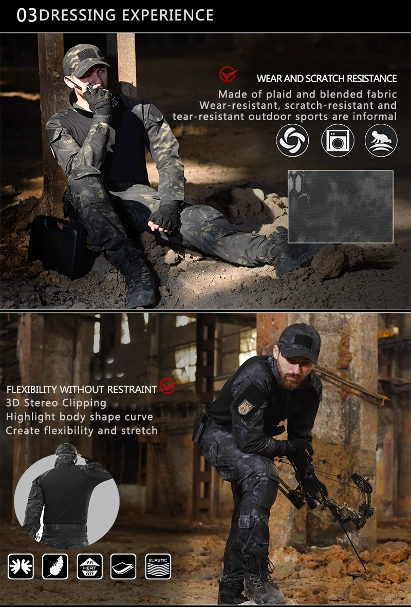 Chemise et pantalon de sniper imbibés de mousse pour hommes, chemise de sniper, uniforme militaire américain, olympiques d'extérieur camouflage de l'armée Chemise et pantalon de sniper imbibés de mousse pour hommes, chemise de sniper, uniforme militaire américain, olympiques d'extérieur camouflage de l'armée