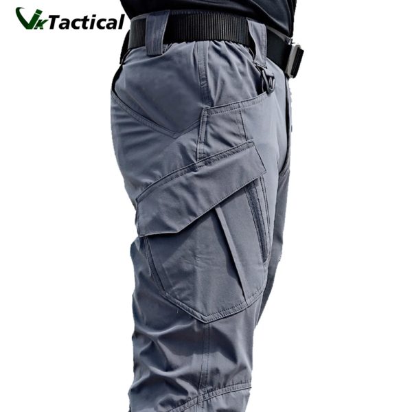 Pantalon cargo élastique à poches multiples pour hommes, pantalon amincissant, militaire, urbain, piedmont keepitcal, fjMen, 5XL, nouveau