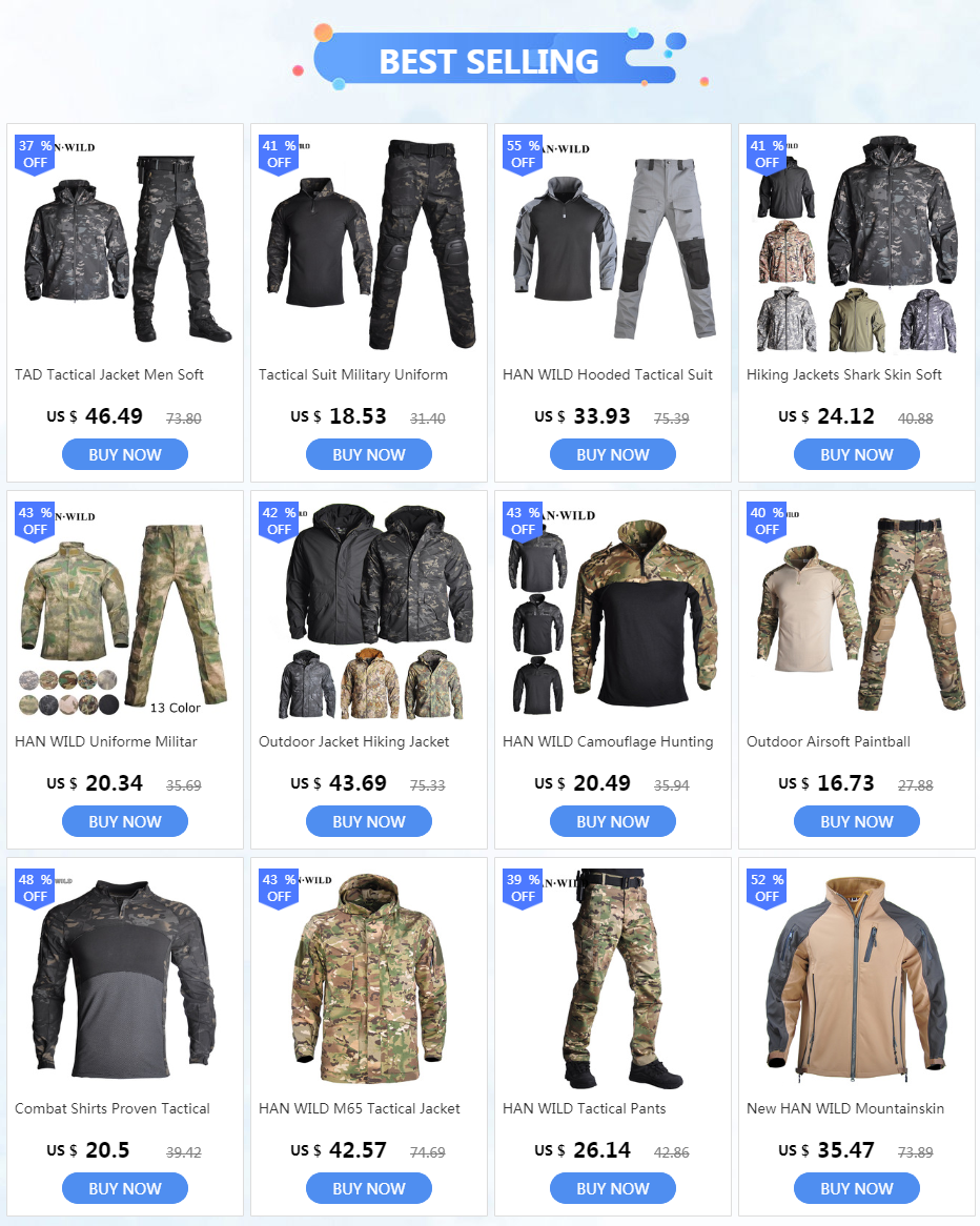 Combinaison tactique uniforme militaire, combinaisons Camouflage, chemises de chasse, pantalons, ensembles de vêtements de Paintball Airsoft avec 4 tampons et Plus 8XL