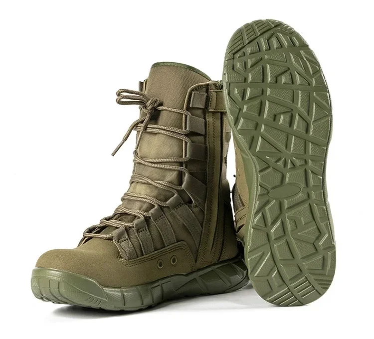 Skip Boot-Bottes d'entraînement légères pour hommes, bottes de randonnée, chaussures marron désert, vert