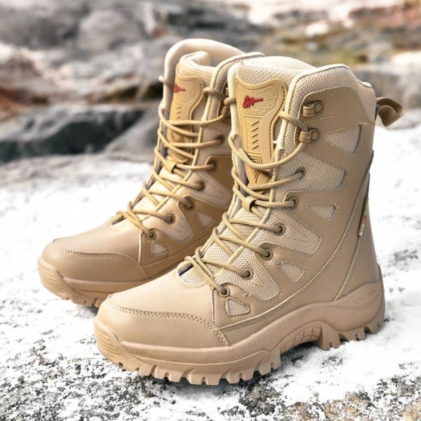Bottes en Toile Ultralégères et Respirantes pour Homme, Chaussures de Randonnée en Plein Air, Printemps et Été, Entraînement de Fan de l'Armée, Nouveau Style – Image 5