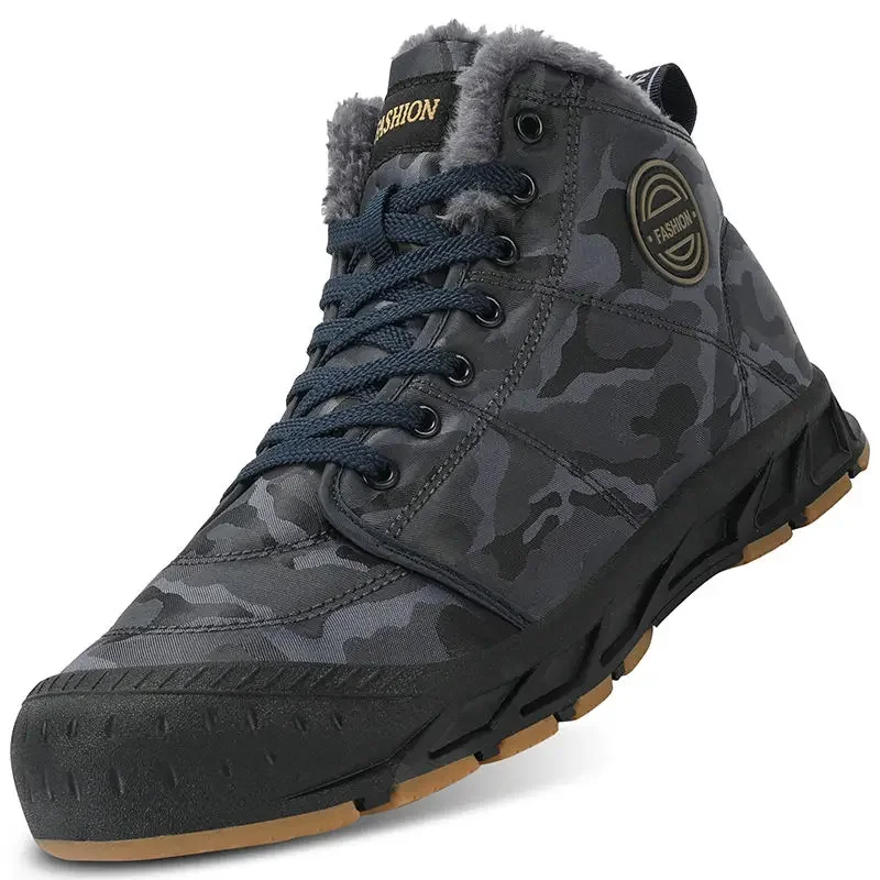 Bottes de neige décontractées pour hommes, chaussures à plateforme pour hommes, haut, luxe, offres originales, confortable, extérieur, randonnée, offre de travail, hiver