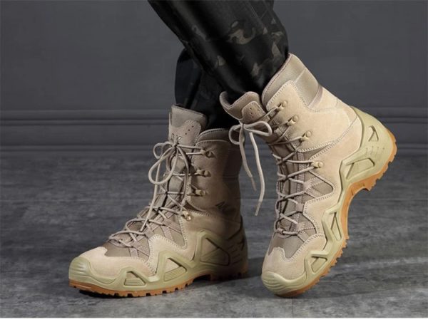 Dulboots-Bottes de saut du désert pour hommes, force spéciale, randonnée en plein air, chaussures de rinçage, baskets pour hommes, chaussure de randonnée – Image 4
