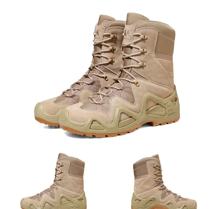Dulboots-Bottes de saut du désert pour hommes, force spéciale, randonnée en plein air, chaussures de rinçage, baskets pour hommes, chaussure de randonnée