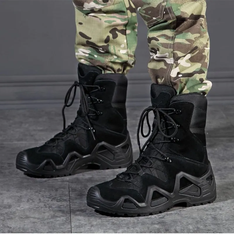 Dulboots-Bottes de saut du désert pour hommes, force spéciale, randonnée en plein air, chaussures de rinçage, baskets pour hommes, chaussure de randonnée