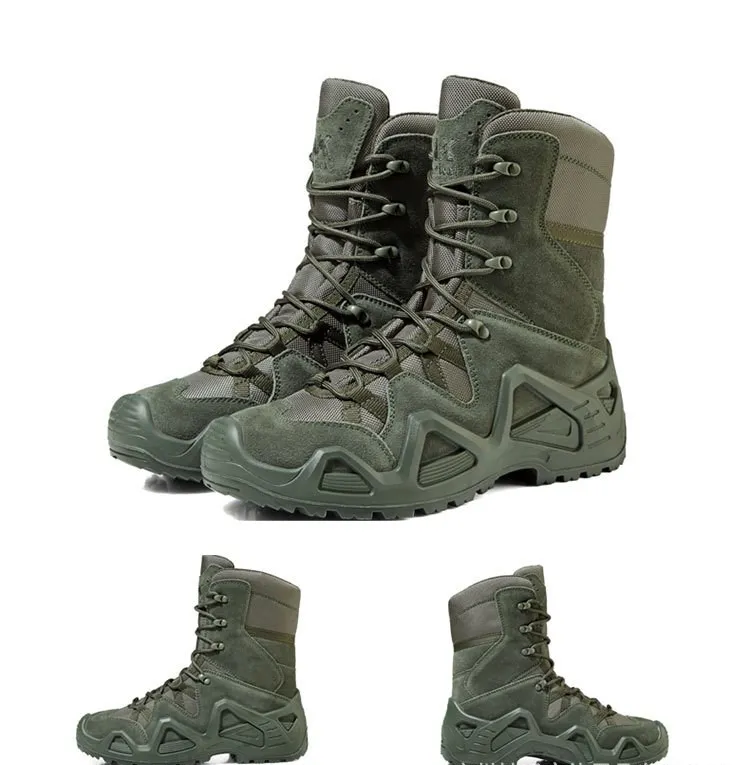 Dulboots-Bottes de saut du désert pour hommes, force spéciale, randonnée en plein air, chaussures de rinçage, baskets pour hommes, chaussure de randonnée