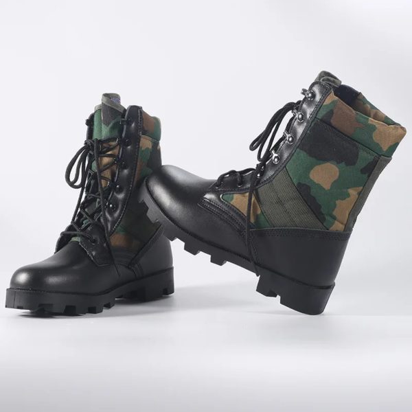 DulBoots-Chaussures d'entraînement spéciales pour hommes, chaussures montantes, absorbant les chocs, l'offre elles dures, taille haute, bottes de randonnée en plein air – Image 2