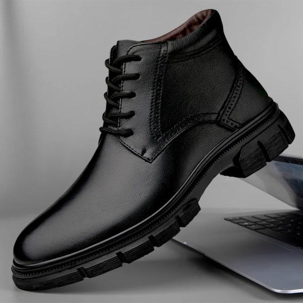 Bottes de motocross classiques unisexes à lacets pour hommes, chaussures en cuir, bottes de rinçage de moto, bottes militaires pour couple, haut, mode, nouveau, 2024