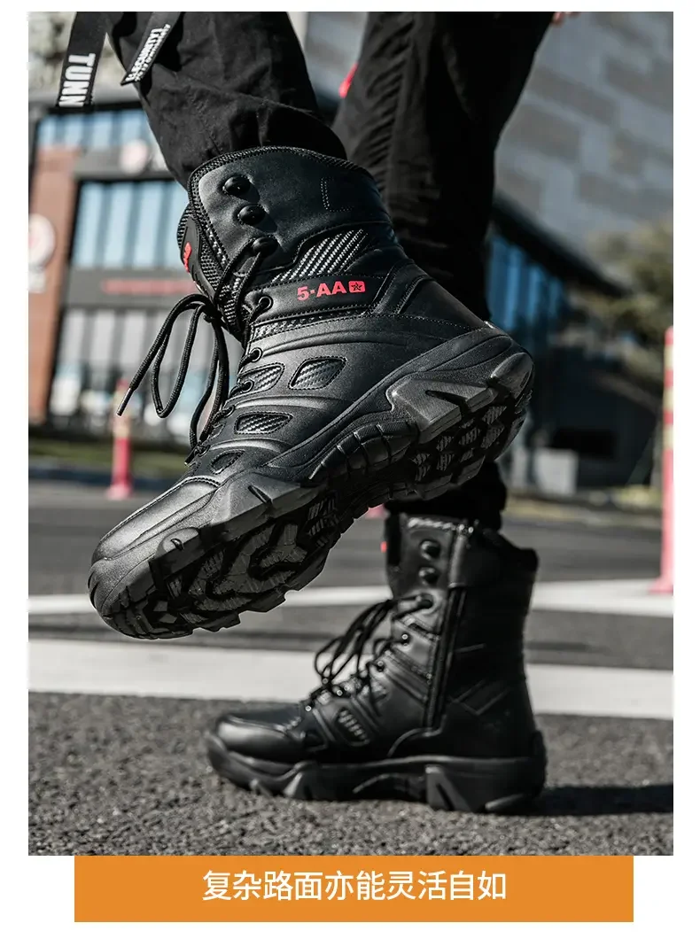 Bottes d'alpinisme décontractées pour hommes, chaussures montantes, sports de plein air, grande taille, zones bre, automne
