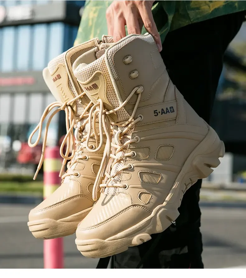 Bottes d'alpinisme décontractées pour hommes, chaussures montantes, sports de plein air, grande taille, zones bre, automne