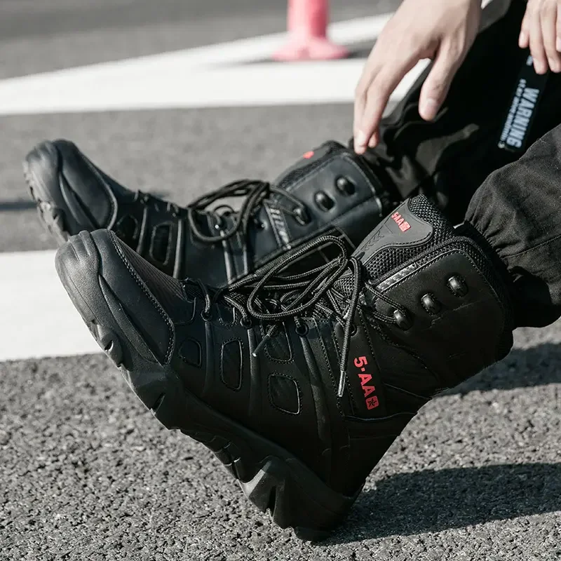 Bottes d'alpinisme décontractées pour hommes, chaussures montantes, sports de plein air, grande taille, zones bre, automne