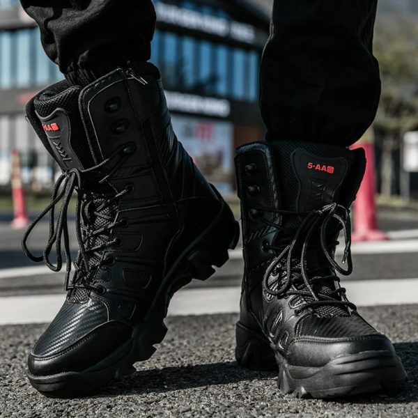 Bottes d'alpinisme décontractées pour hommes, chaussures montantes, sports de plein air, grande taille, zones bre, automne – Image 5