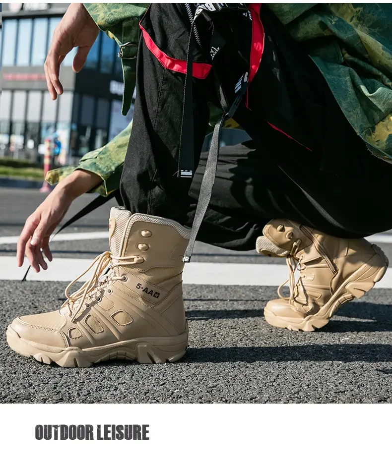 Bottes d'alpinisme décontractées pour hommes, chaussures montantes, sports de plein air, grande taille, zones bre, automne