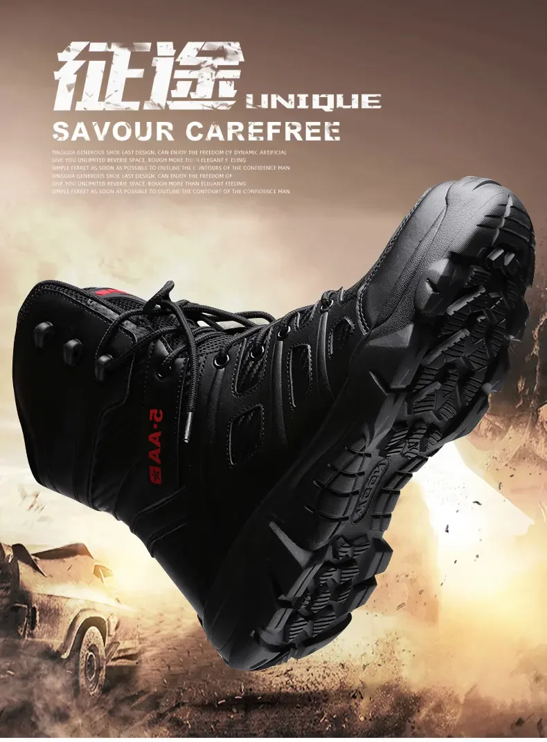 Bottes d'alpinisme décontractées pour hommes, chaussures montantes, sports de plein air, grande taille, zones bre, automne