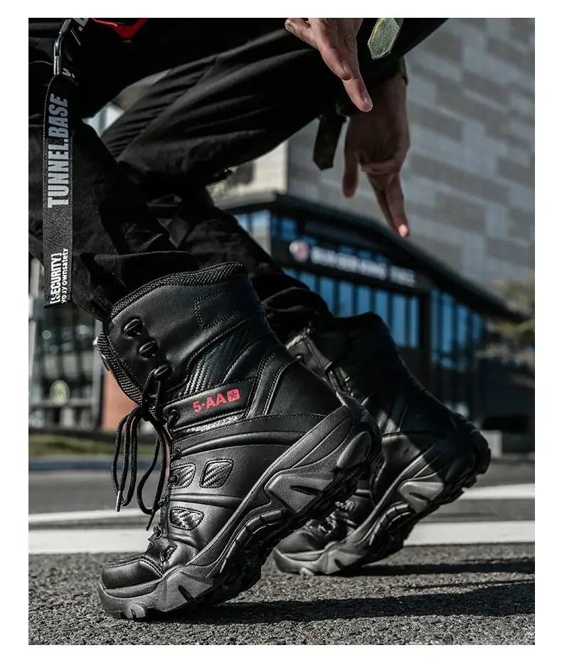 Bottes d'alpinisme décontractées pour hommes, chaussures montantes, sports de plein air, grande taille, zones bre, automne