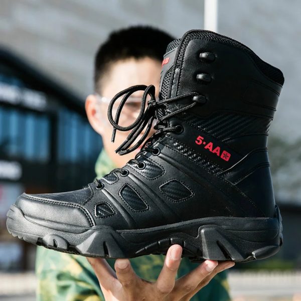 Bottes d'alpinisme décontractées pour hommes, chaussures montantes, sports de plein air, grande taille, zones bre, automne – Image 2