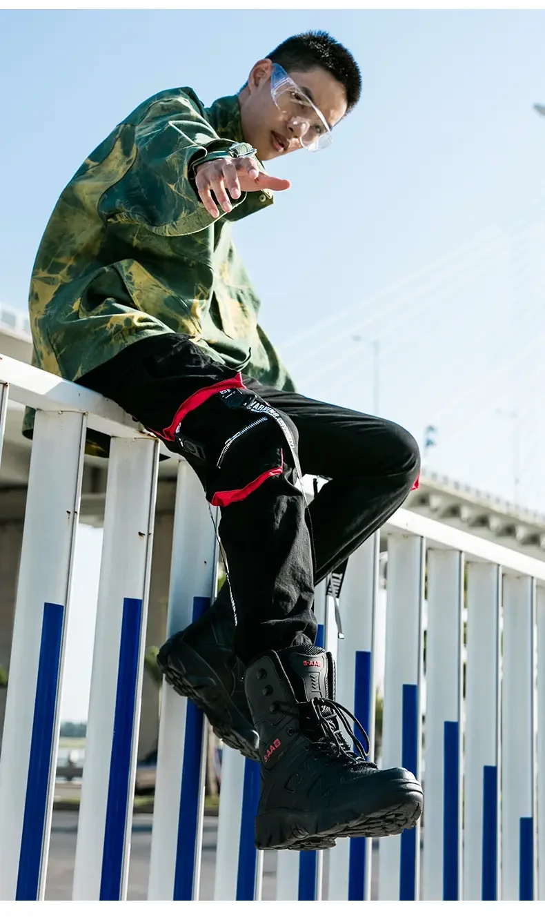 Bottes d'alpinisme décontractées pour hommes, chaussures montantes, sports de plein air, grande taille, zones bre, automne