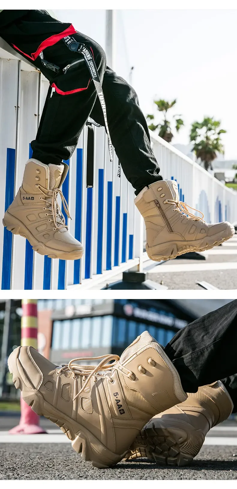 Bottes d'alpinisme décontractées pour hommes, chaussures montantes, sports de plein air, grande taille, zones bre, automne