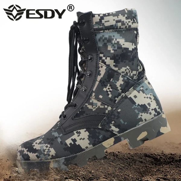 CamSolomon-Bottes de rinçage en cuir véritable pour hommes, l'offre elles ander, chaussures Dulskip, botte de travail de chasse, chaussure de randonnée 47, extérieur – Image 4