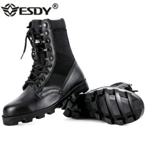 CamSolomon-Bottes de rinçage en cuir véritable pour hommes, l'offre elles ander, chaussures Dulskip, botte de travail de chasse, chaussure de randonnée 47, extérieur