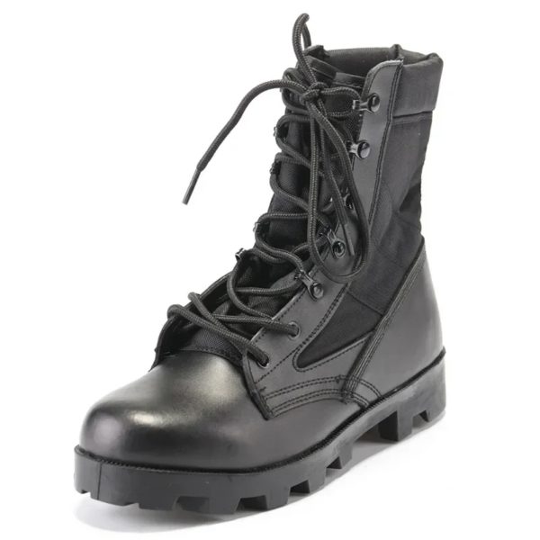 Bottes militaires Duldesert pour hommes, bottes de randonnée en plein air respirantes, bottes de trekking à lacets, saut du désert, haut, hiver – Image 5