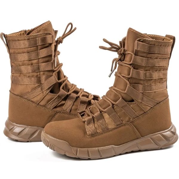 Bottes de randonnée légères et respirantes pour hommes, chaussures de rinçage dans la jungle, chaussures de désert confortables, randonnée en plein air – Image 3